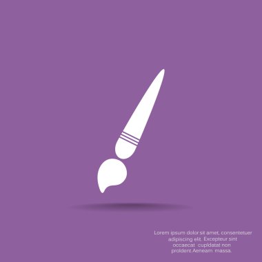 Basit fırça web simgesi