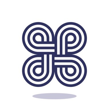 Eğrisi simetrik şekiller desen