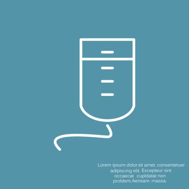 Damla sayacı basit web simgesi