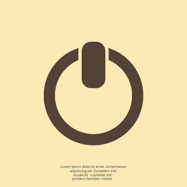 Güç buttton basit web simgesi