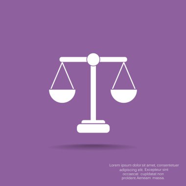 Adalet basit web simgesi ölçekleri