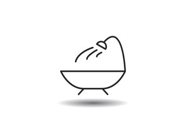 Basit banyo web simgesi