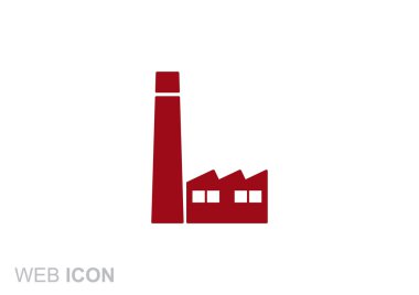 Fabrika binaları web simgesi