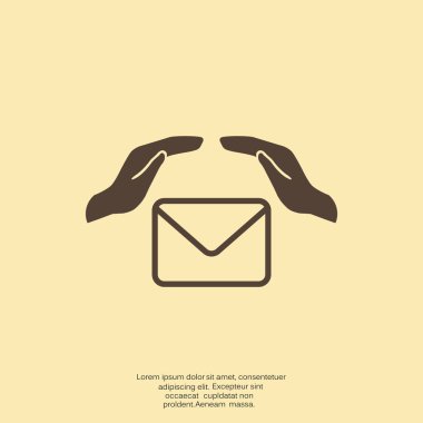 Zarf el web simgesi ile