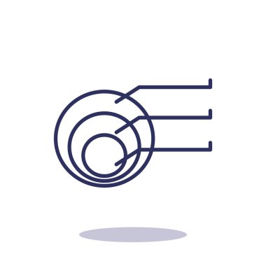 Yuvarlak Infographic web simgesi