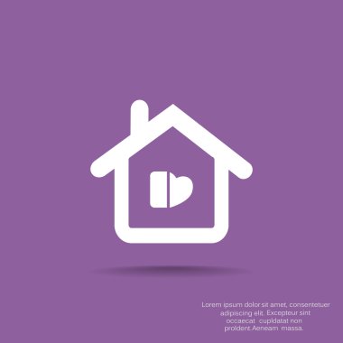 Ev basit web simgesi