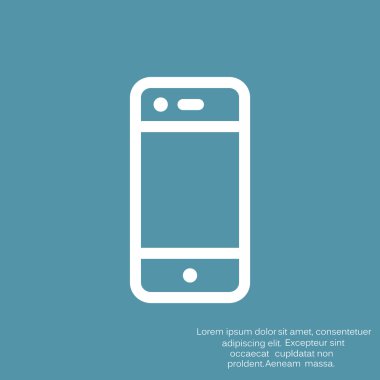 Boş ekranlı basit akıllı telefon