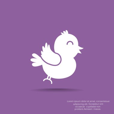 Şarkı kuş basit web simgesi