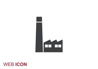 Fabrika binaları web simgesi