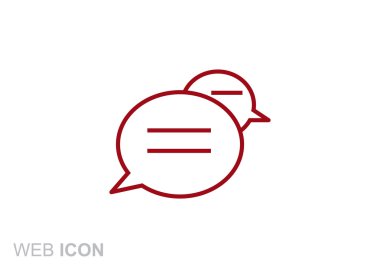 Diyalog kabarcıklar web simgesi