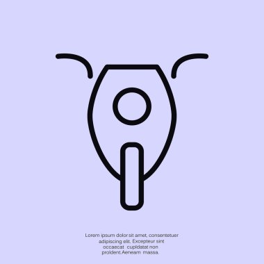 Basit motosiklet web simgesi
