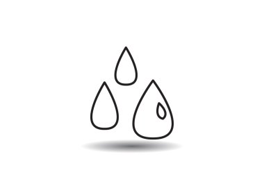 Sıvı damlacıkları basit web simgesi