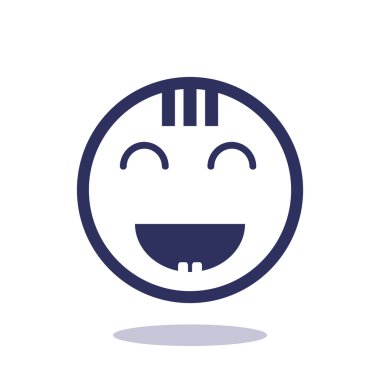 Mutlu bir çocuk yüzü doodle