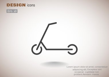 Scooter için çocuk simgesi