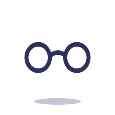 Retro yuvarlak gözlük simgesi