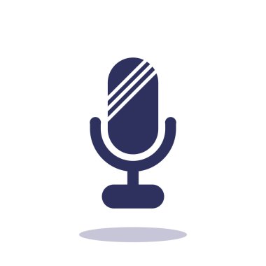 Basit mikrofon web simgesi