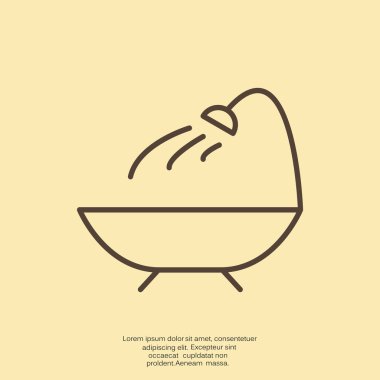 Basit banyo web simgesi