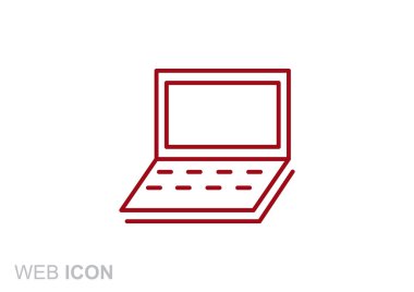 Basit dizüstü web simgesi