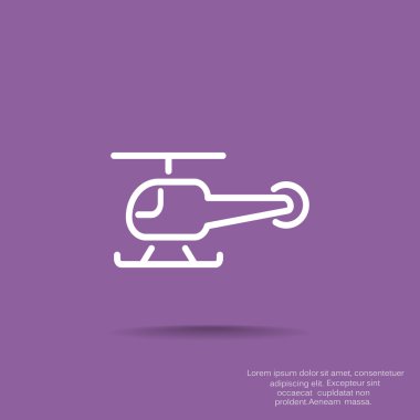 Basit helikopter web simgesi