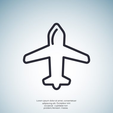 uçak web simgesi