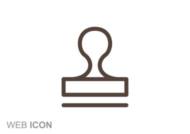 Mühür stamper kavramı simgesi