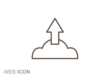 Bulut dosya karşıya yükleme simgesi