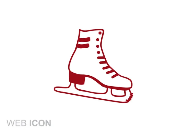スケート靴の web アイコン — ストックベクタ