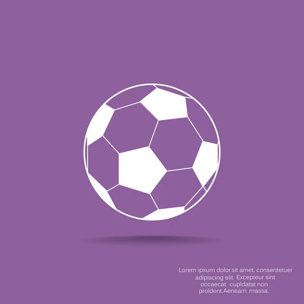 Fußball-Web-Ikone — Stockvektor