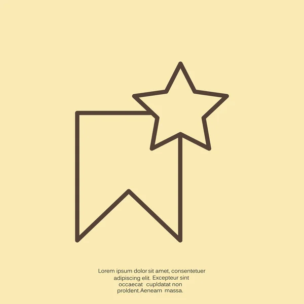 Ετικέτα-αστέρι εικονίδιο web — Διανυσματικό Αρχείο