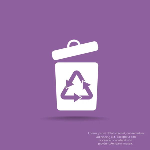 Waste recycling symbol — Stock Vector