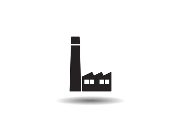 Иконка заводских зданий — стоковый вектор