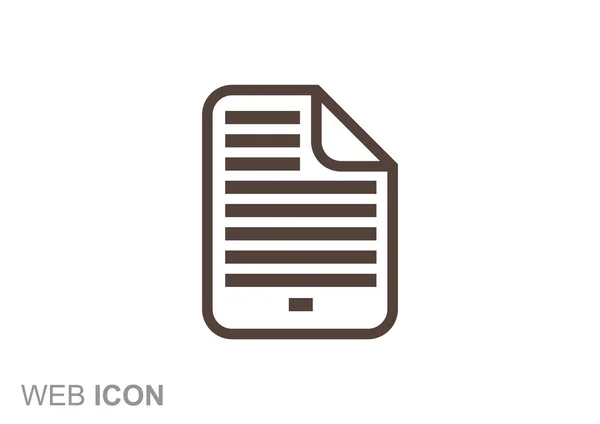 Document file simple web icon — Stock Vector