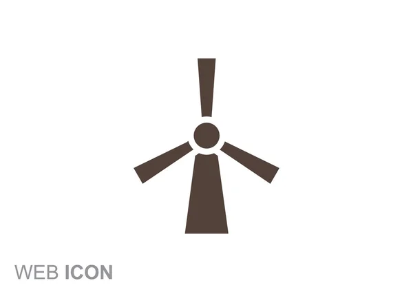 Generador de viento icono web — Vector de stock