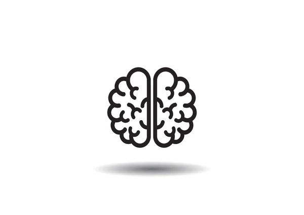 Icono web cerebro humano — Vector de stock