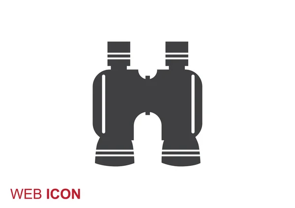 Icono web binocular simple — Archivo Imágenes Vectoriales