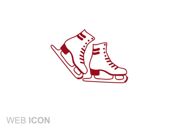 Icône web Skates — Image vectorielle