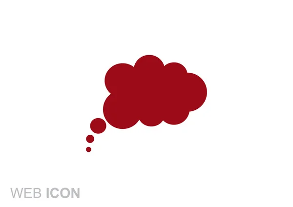 Cloud bubble simple web icon — Stock Vector