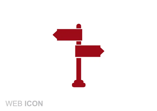Silniční ukazatel ikona — Stockový vektor