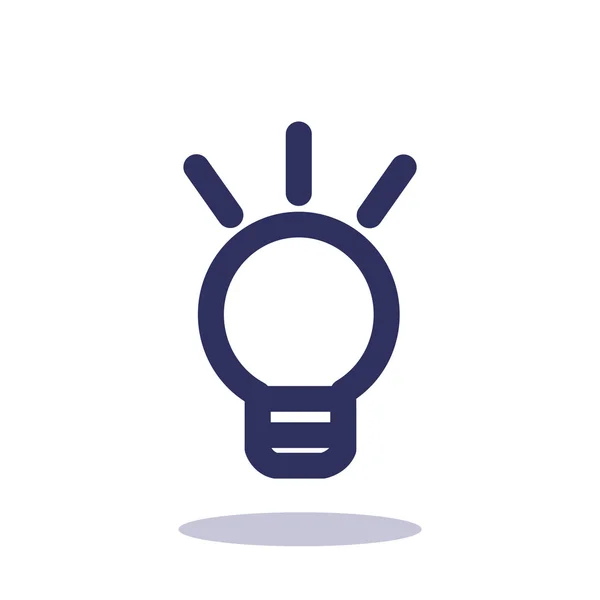 Icône web ampoule — Image vectorielle