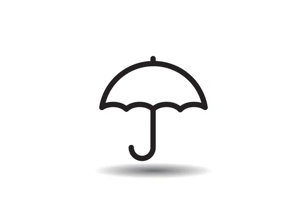 Проста контурна піктограма парасольки — стоковий вектор