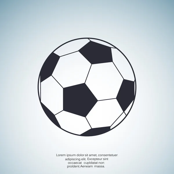 Piłka nożna piłka tkanina ikona — Wektor stockowy