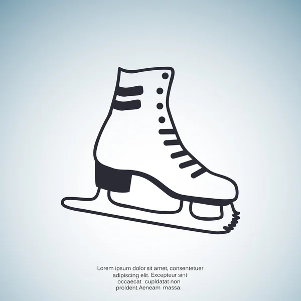 Skate zapato web icono — Vector de stock