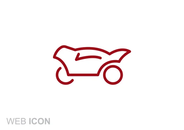 Simple motorcycle web icon — Stock Vector