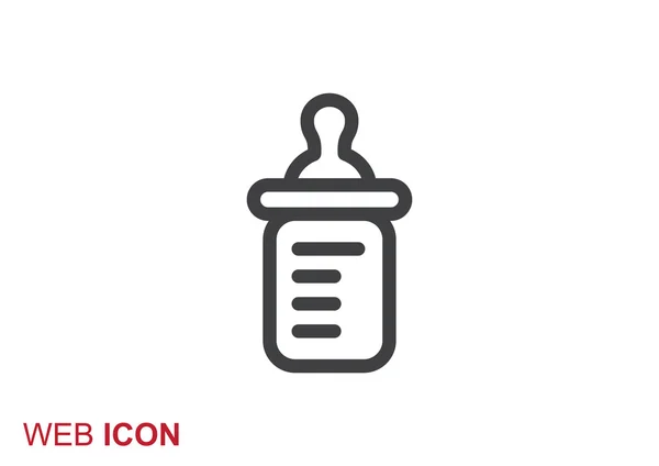 Icono de biberón simple — Vector de stock