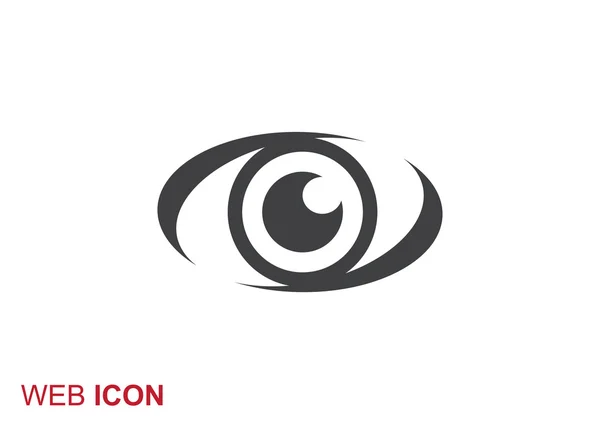 Viendo el icono web del ojo — Vector de stock