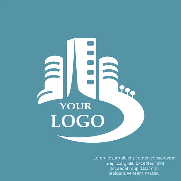 Logo städtischer Gebäude — Stockvektor