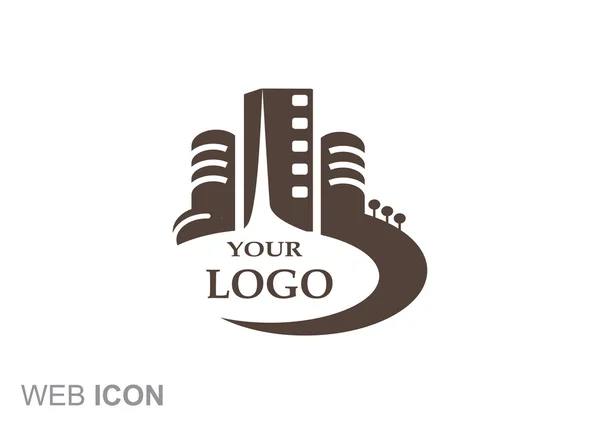 Logo Edificios urbanos — Vector de stock