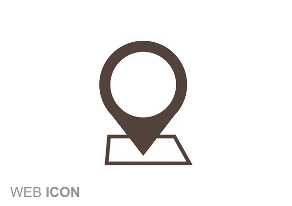 Mapa puntero icono web — Archivo Imágenes Vectoriales