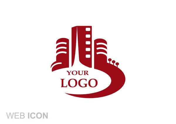 Logo Edificios urbanos — Archivo Imágenes Vectoriales