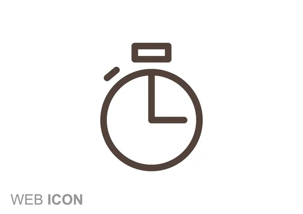 Simple icône web chronomètre — Image vectorielle